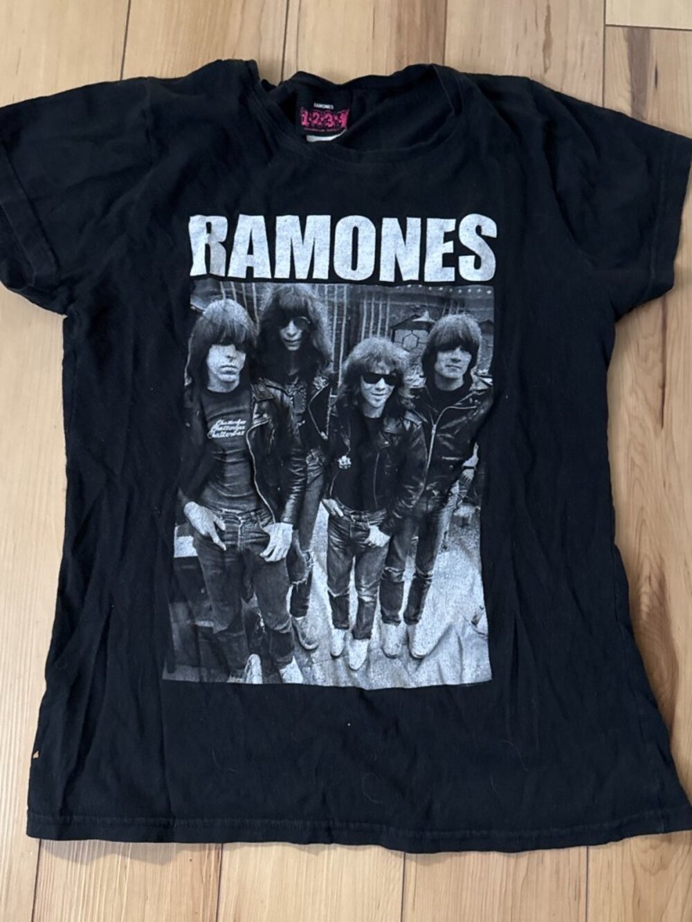 Ramones Black Graphic Band Tee Shirt